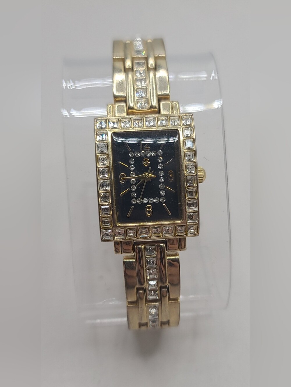 George Women's Gold Black Rhinestone Fashion Watch